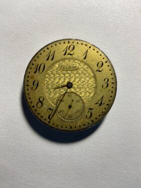 15871043 Elgin Vintage 1911 Pocket Watch Movement With Nice Dial 4 Repair Lot #245
