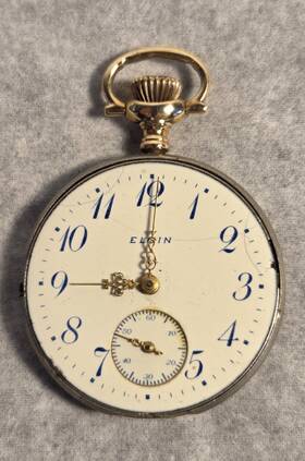 Elgin 16900687 1912 Model 3 Grade 324 7j 0s Pocket Watch Movement - Runs