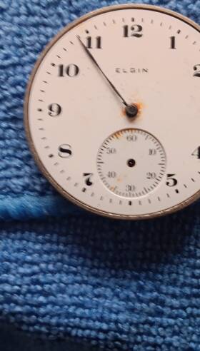 Elgin 17544632 Mechanical Manual Pocket Watch Movement Metal 15 Jewels Mpn