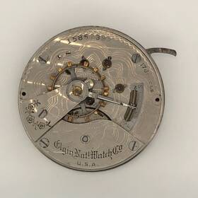 Grade-335 Elgin Repair Antique 1911 18s 17j Grade 335 Hunter Pocket Watch Movement