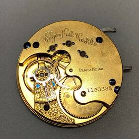Grade-66 Elgin Repair Antique 1883 Grade 66 8s 15j Hunter Pocket Watch Movement