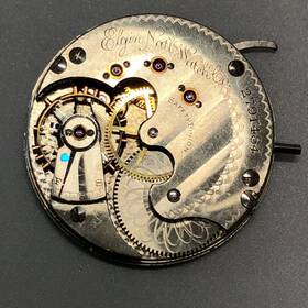 Grade-67 Elgin Antique 1888 Grade 67 6s 15j Hunting Pocket Watch Movement - Ticking