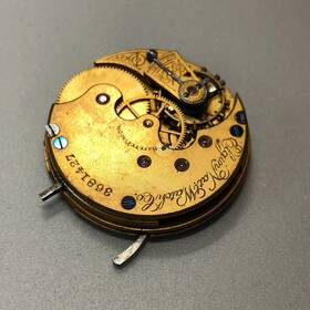 Grade-94 Elgin Repair 1890 Grade 94 6s 11j Hunter Pocket Watch Movement Good Balance
