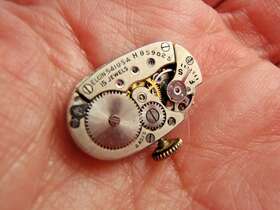 H859025 Elgin Estate Grade 541 15 Jewel 4 Adjust Watch Movement #h859025 Running
