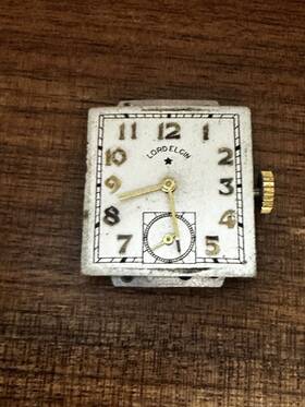 J330987 Elgin Lord Cal. 626 21j 4 Adj S Jewel Watch Movement Running Parts Or Repair