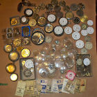 Elgin Lot Watham Pocket Watch Illinois Hamilton Parts Vintage Huge Movements