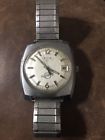 Elgin Vintage Gents Swissonic Hand Stainless Steel Wrist Watch