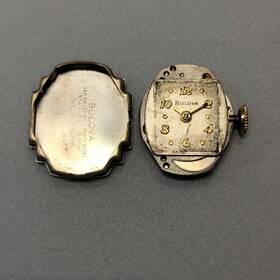 Cal-6bl Ernest Borel Vintage 1953 Ladies Bulova 17j Cal 6bl Mechanical Watch Movement - Ticking
