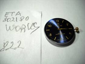 Eta 802180 822l Vintage 802.180 Movement Working