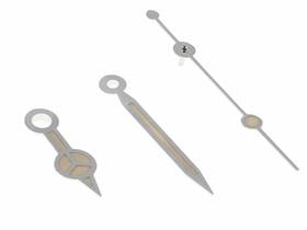 5516 Ewatchparts 551755525590 Watch Hand Aged For Rolex Submariner 1665 5508 5512 5517 Mercede Silver