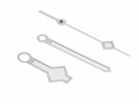 M79230b-0008 Ewatchparts Snow Flake Watch Hand For Tudor Submariner Black Bay 79090 79190 79220 Silver