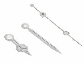 Wbm50260 Ewatchparts Watch Hands For Rolex Submariner 3035/3135 Silver Steel Fits 16610 16800