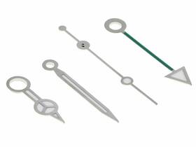 Ewatchparts Wbm50410 Watch Hands For Mens Rolex Gmt Ii 3075-3175 Silver /green