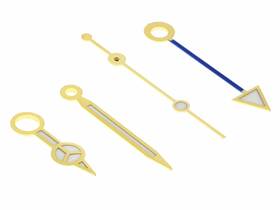 3075-3175 Ewatchparts Wbm50413 Watch Hands For Mens Rolex Gmt Ii Yellow/blue