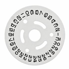 Wbm50422 Ewatchparts Date Disc For Ladies 26mm Rolex 2030-2035 Movement White With Black Numbers