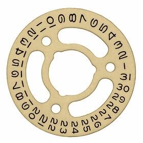 2130-2135 Ewatchparts Wbm50425 Date Disc For Ladies Rolex Movement Champagne Yellow Color