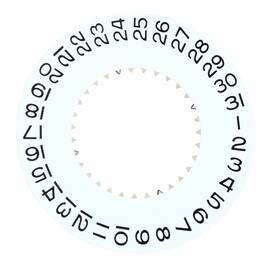 Wbm50426 Ewatchparts Date Disc For Rolex 2235 Movement Fits Midsize 31mm Model White