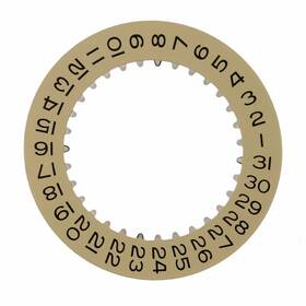 Ewatchparts Wbm50436 Date Disc For Rolex 3135-3155 Movement Champagne Yellow Watch Part