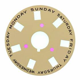 1030-1556-1565 Ewatchparts Wbm50440 Mon Tuesday Etc Day Disc For Rolex President Movement Champagne