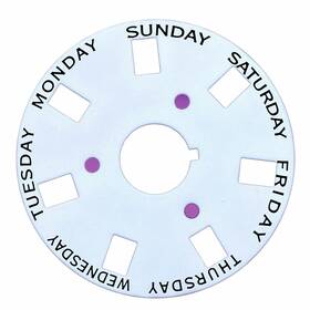 Wbm50441 Ewatchparts Day Disc For Rolex President 3055 Movement White With Black Letters