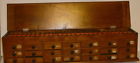 Extra Bottles 5 Wooden 21-drawer Cabinet Tall 23 " Long Lid - Nice