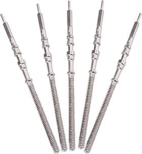 Wfb2212 Fansoftiks 5pcs Silver Movement Watch Steel Stem Crown Kit Of Parts Nh35 Nh36 Nh38 N