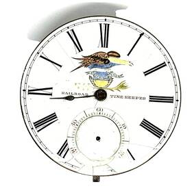 C1825-49 G. Beasley 49764 Pwm - J.beasley Liverpool Railway Time Keeper Painted Eagle Dial #786
