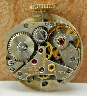 G Belin G7012 Vintage Gubelin T Rler 17 Jewel Ladies Wrist Watch Movement With Crown