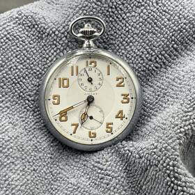43262 Gallet Pocket Watch Movement 15 Jewels Does Not Run For Parts Or Repair