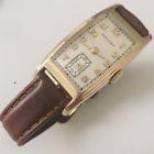 Gold Tank Cal Hamilton Jewel 17 Vintage 42mm Watch Long Ygf 780 10k Mens Yellow