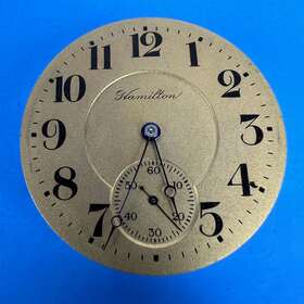 Grade-975 Hamilton Grade 975 16s 17j Hunting Model 2 Pocket Watch Movement Untested