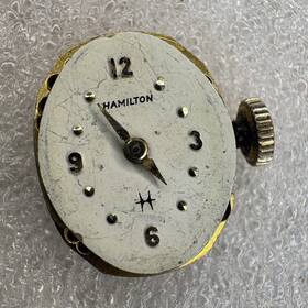 Hamilton R257840 Mechanical Manual Watch Movement With Dial Brass Steel
