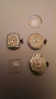 Hamilton Repair 3 Ladies Benrus Bm1 Lot Movements Parts 757 4 750 Vintage