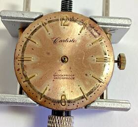 Eb8020 Henriline Vintage Carlisle Watch Co Running Swiss Spare Parts Repair Read
