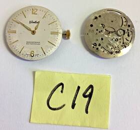 Ebosa-65 Henriline Lot Carlisle Watch Co Ebosa 65 Running Swiss Spare Parts Repair Read