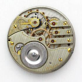 1370761 Illinois 186 Model 4 16 Size Railroad Movement And Private Label Dial Ca. 1897