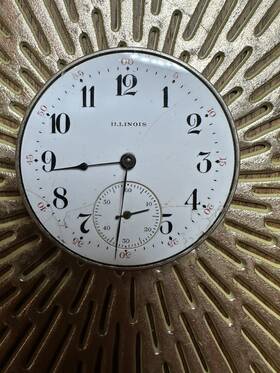 Illinois 2551727 Mechanical Manual Watch Movement Steel Component