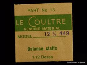 Cal.449 Jaeger Lecoultre 449-13 Balance Staff Part #13 723