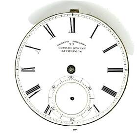 18463 Joseph Johnson 25 Church Street Liverpool Fusee Pwm With Dust Cover #784