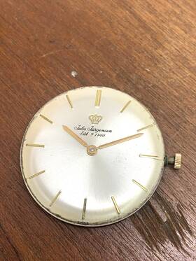 777650 Jules Jurgensen Watch 17j Swiss Mechanical Movement Works For Repair Parts