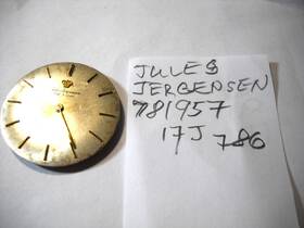781957 Jules Jurgensen 786l 17 Jewels Movement Serial# No Winder Could Work