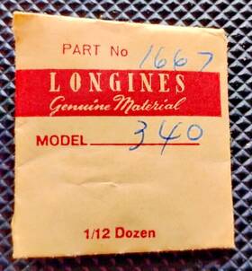 1667 Longines 340 Reverse Gear Bushing Watch Repair Part #1667