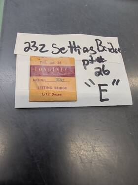 Longines 19a/as-26 Genuine Material Setting Bridge Part 26 For Cal. 19a/19as