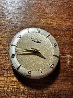 7955101 Longines Vintage 29.5mm Movement Cal 23zs With Ring For Parts Running Good