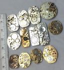 Lot Watch Parts 13pcs Vintage Wrist Movement T24 Repairs Mechanics