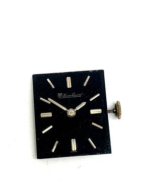 J27558 Lucien Piccard Watch Black Dial Swiss Mechanical Movement Works For Repair Parts