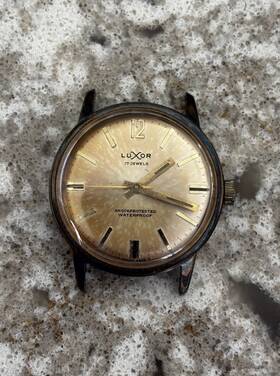 Fhf-96 Luxor Vintage 17 J Swiss Wrist Watch Movement Fhf 96 Good Balance No Back