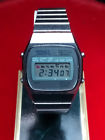M929-5019 A Seiko Vintage Quartz Chronograph Lcd Gents Silver Wrist Watch