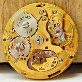 001147c Mido Vintage Cal Automatic 17 Jewel Gilded Mens Wrist Watch Movement