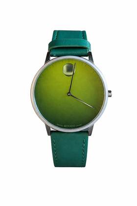 Movado 20368875 Museum Classic Green Gradient Dial Leather Strap Swiss Made Watch